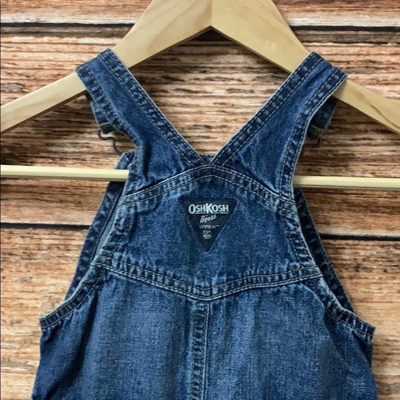 Oshkosh| Infant Denim Short Overalls - Picture 5 of 6